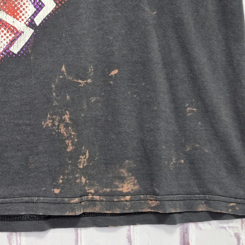 Vintage Nike Air T-Shirt Mens Black Single Stitch Bleached Distressed Thrashed M